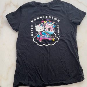 Black short sleeve shirt. Tokidoki. Size Small